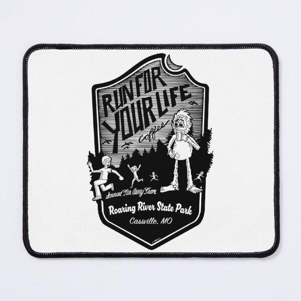 Item preview, Run For Your Life Coffee in Roaring River State Park in Cassville Missouri. designed and sold by John Morris Illustration.
