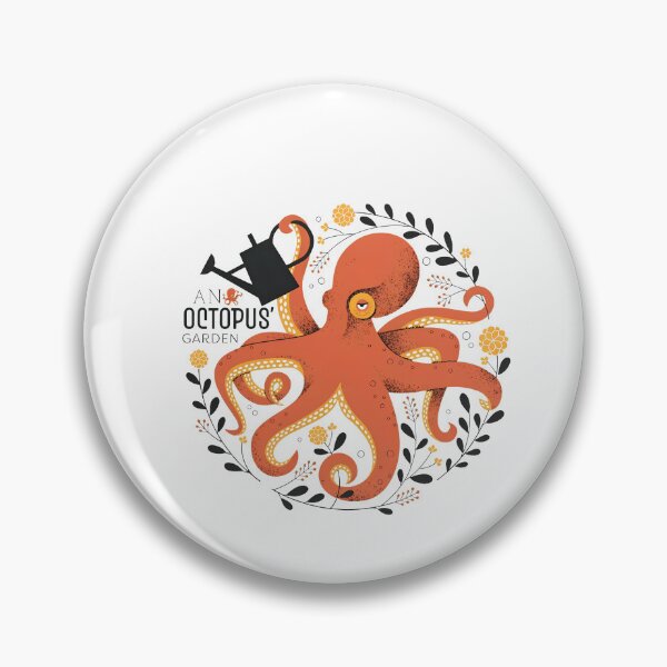Item preview, Octopus Watering Flowers Garden Scene designed and sold by HesseCove.