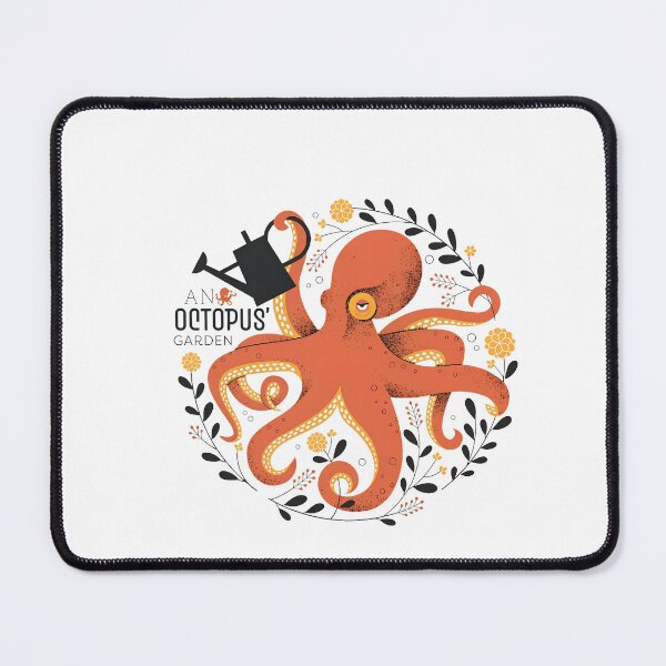 Item preview, Octopus Watering Flowers Garden Scene designed and sold by HesseCove.
