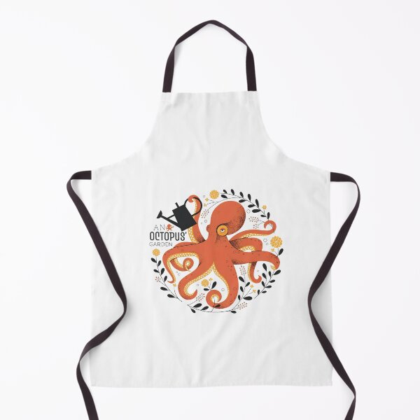Item preview, Octopus Watering Flowers Garden Scene designed and sold by HesseCove.