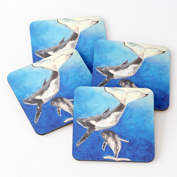 Item preview, Mother whale and her calf designed and sold by Kathie Nichols.