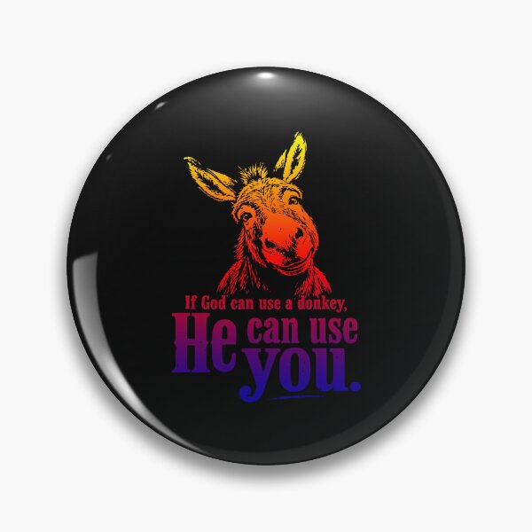 Item preview, If God Can Use a Donkey He Can Use You Christian Faith Vintage Donkey designed and sold by ChuyenSuperx.