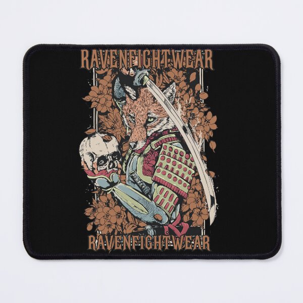 Item preview, Kitsune Warrior Fox Samurai with Katana and Skull designed and sold by TypoEmporium.