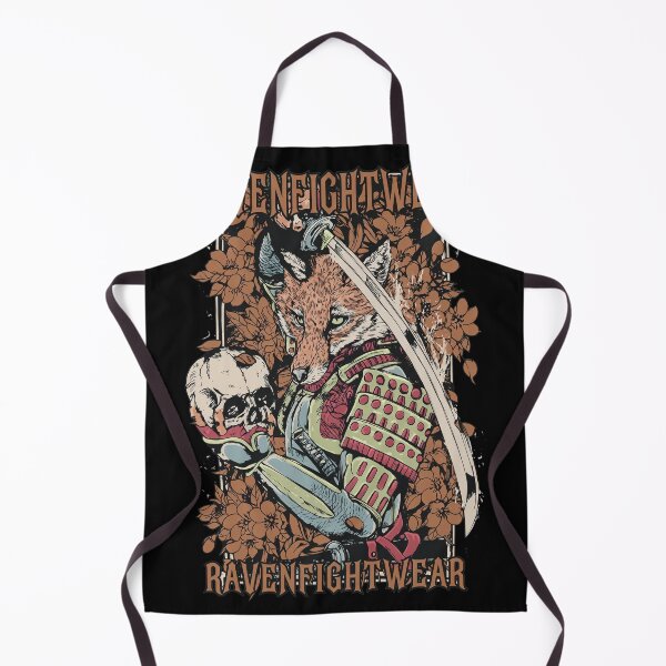 Item preview, Kitsune Warrior Fox Samurai with Katana and Skull designed and sold by TypoEmporium.