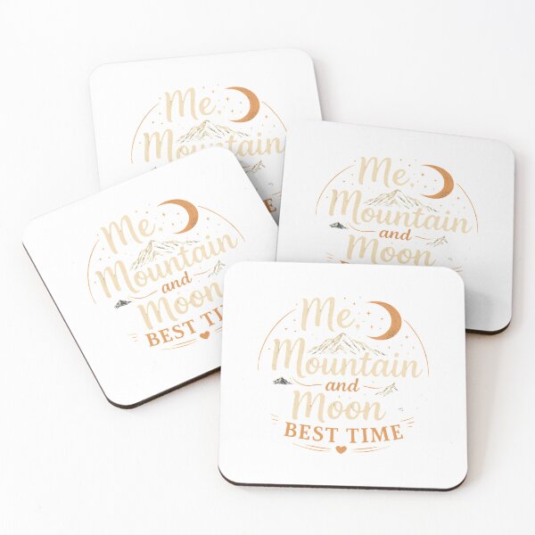 Item preview, Me, Mountain, Moon best time - Camping designed and sold by PrintSparkDesigns.