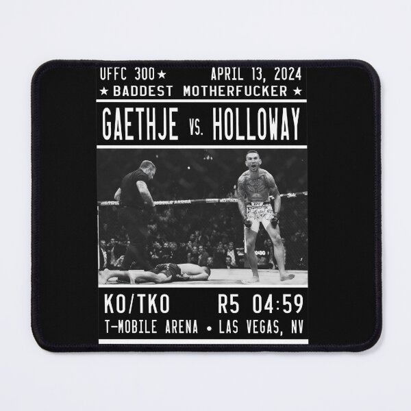 Item preview, Holloway vs Gaethje UFC 300 Knockout Event Poster designed and sold by TypoEmporium.