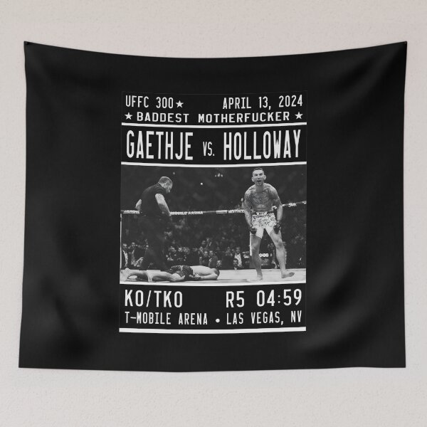 Item preview, Holloway vs Gaethje UFC 300 Knockout Event Poster designed and sold by TypoEmporium.