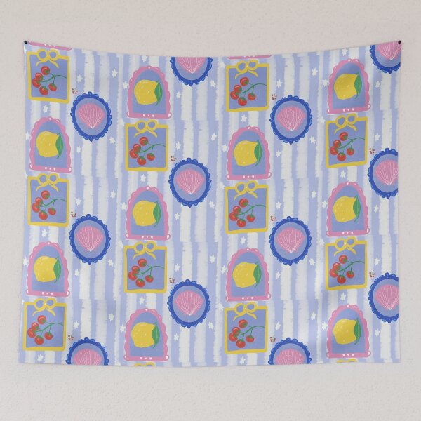 Item preview, Mediterranean Holiday Mixed Media Collage. designed and sold by SalsySafrano.