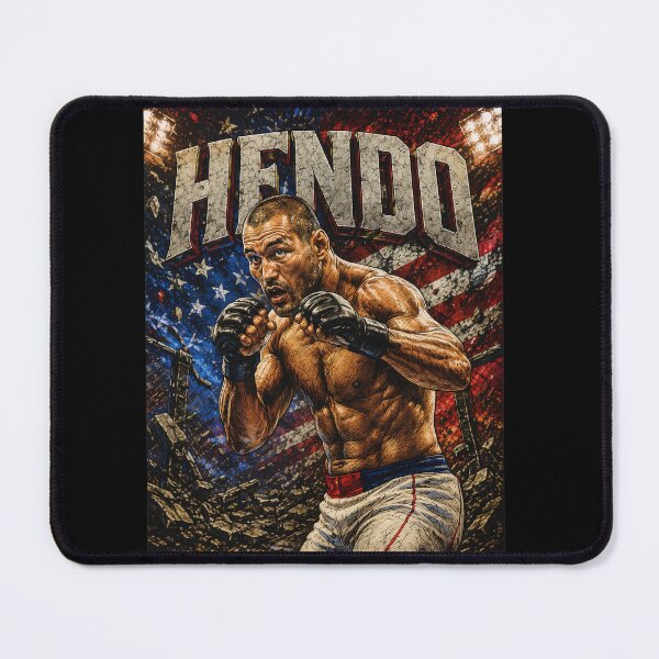 Item preview, American MMA Fighter Legend Hendo Poster Art designed and sold by TypoEmporium.