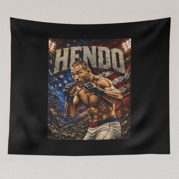 Item preview, American MMA Fighter Legend Hendo Poster Art designed and sold by TypoEmporium.