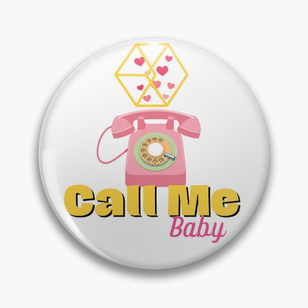 Item preview, EXO Call Me Baby Retro Pink Rotary Phone Pop Art Graphic designed and sold by Gameshalah's Designs Hub.