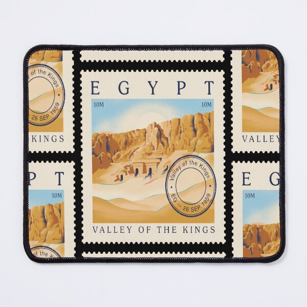 Item preview, Valley of the Kings Egypt Cliff Tomb Stamp Sticker designed and sold by stickercuffs.