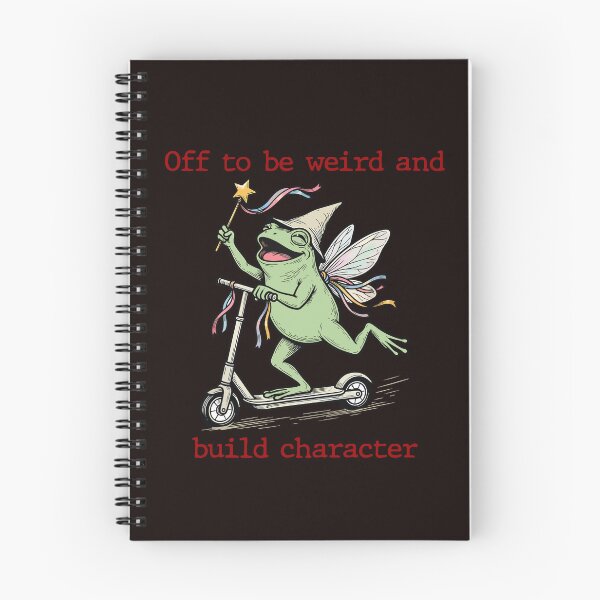 Item preview, Off to Be Weird and Build Character Funny Fairy Frog Vintage Scooter designed and sold by ChuyenSuperx.