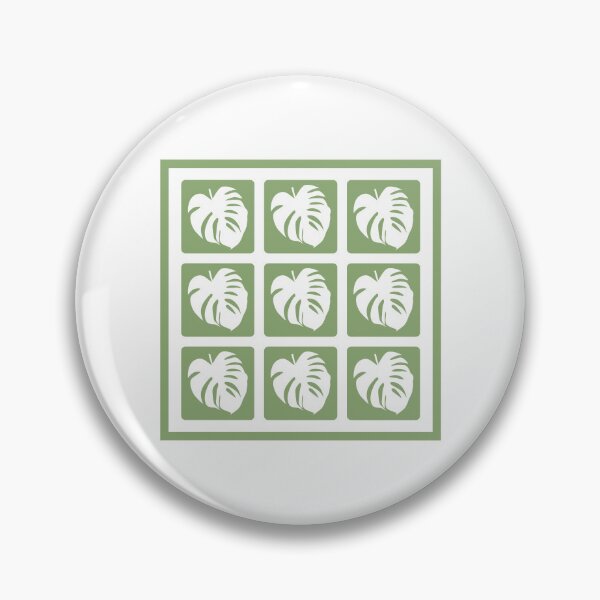 Item preview, Monstera Leaf Grid Pattern Tropical Botanical  designed and sold by HYPNK.