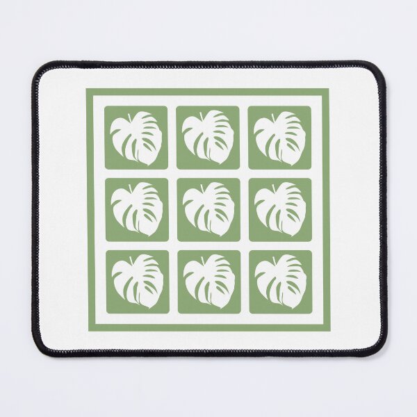 Item preview, Monstera Leaf Grid Pattern Tropical Botanical designed and sold by HYPNK.