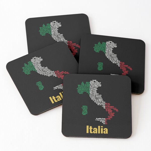 Item preview, Italy map, national anthem text and flag colors typography designed and sold by JR78.