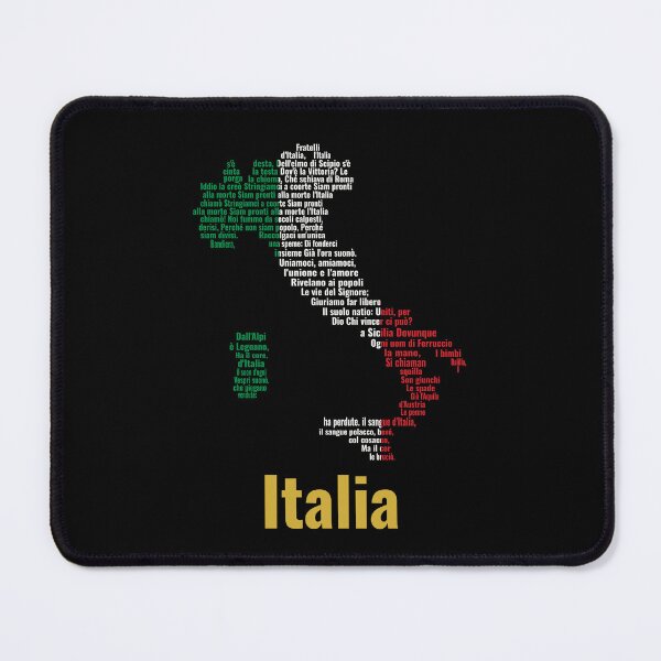 Item preview, Italy map, national anthem text and flag colors typography designed and sold by JR78.