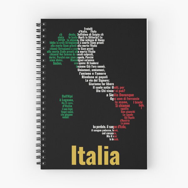 Item preview, Italy map, national anthem text and flag colors typography designed and sold by JR78.