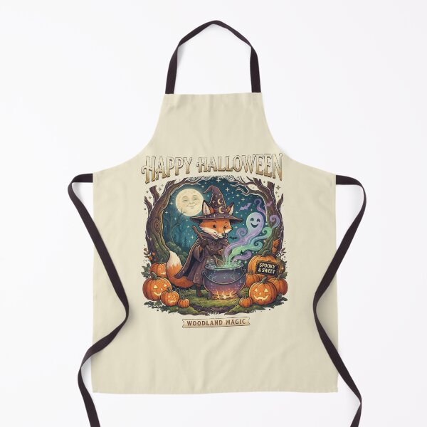 Item preview, Happy Halloween Cute Witch Fox Cauldron Woodland Magic Spooky & Sweet Art designed and sold by Evelashop.