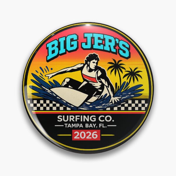 Item preview, Big Jer's Surfing Co. Orange Circle Logo 2026 designed and sold by JBDesigns21.