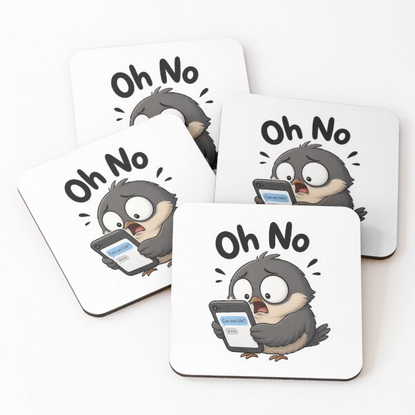 Item preview, Oh No Can We Talk Funny Shocked Bird Meme designed and sold by redblink store.