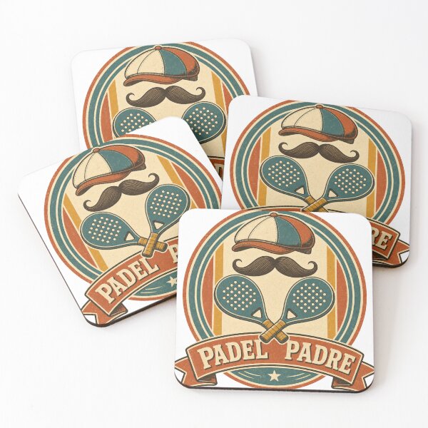 Item preview, Padel Padre Retro Padel Dad Badge designed and sold by BoosterShop.