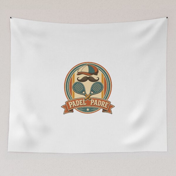 Item preview, Padel Padre Retro Padel Dad Badge designed and sold by BoosterShop.