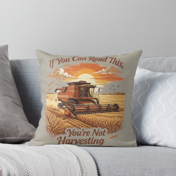 Item preview, If You Can Read This, You're Not Harvesting | Vintage Combine Harvester Farm Machine T-Shirt designed and sold by Mahilis.