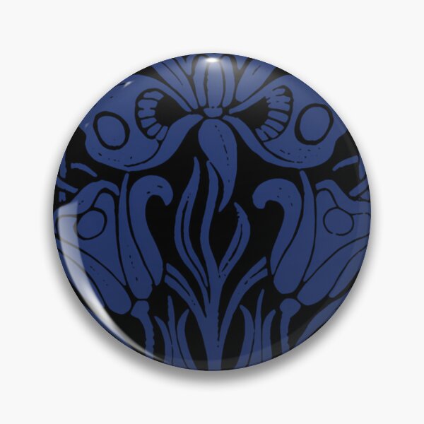 Item preview, Mazzy Star Vintage Art Nouveau Style into you Blue designed and sold by RetroVibeArty.