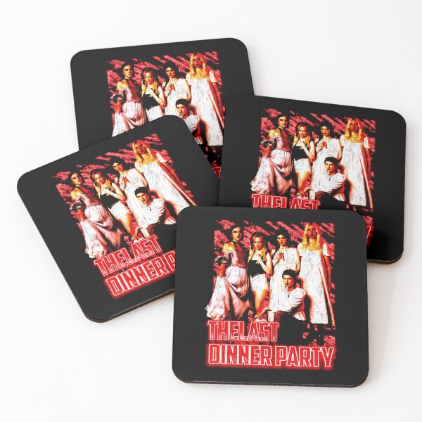 Item preview, The Last Dinner Party Group Portrait Red Glow Live Tour designed and sold by LensandLine.