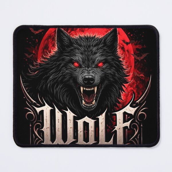 Item preview, Lunar Rage" Gothic Werewolf & Blood Moon designed and sold by INKRebelGraphic.