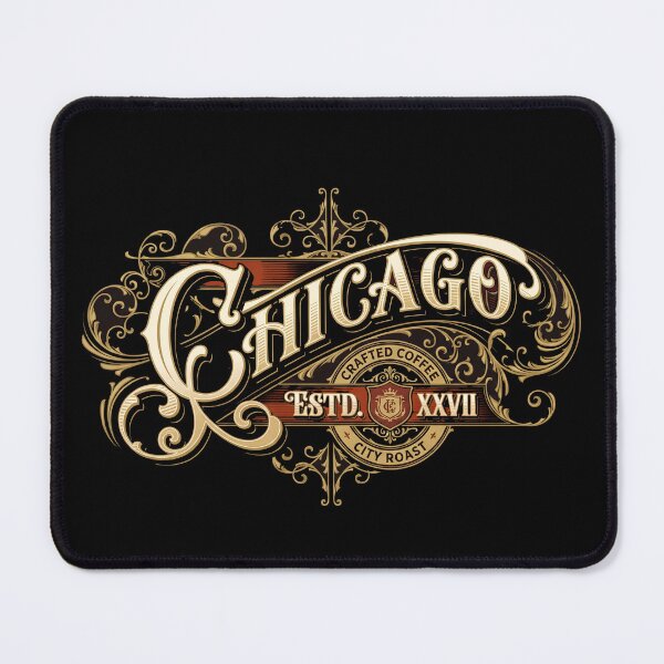 Item preview, Chicago Crafted Coffee Vintage Ornamental Design designed and sold by castillomiami.