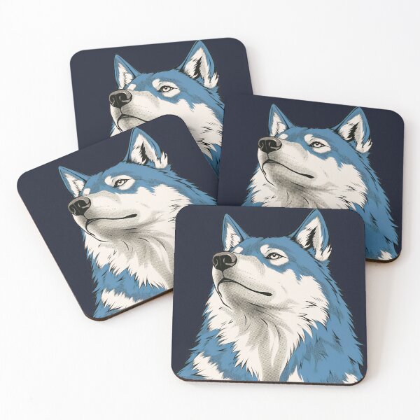 Item preview, Blue wolf sticker designed and sold by DesignPMG.