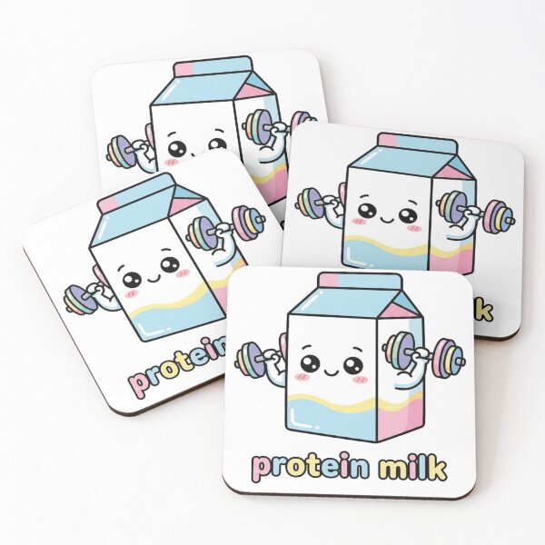 Item preview, Cute Protein Milk Kawaii PNG | Adorable Fitness Milk Carton Cartoon clipart designed and sold by morning sun.