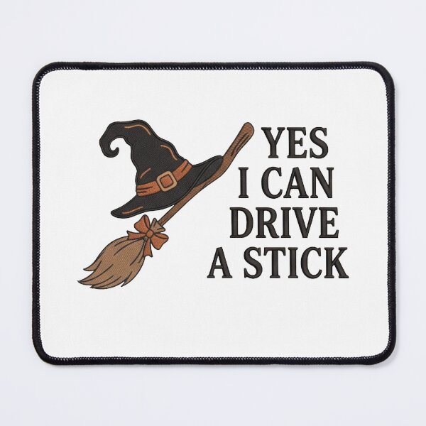 Item preview, Embroidered Yes I Can Drive A Stick Sweatshirt, Halloween Witch Gift for Women, Halloween Gifts designed and sold by To101ARt.
