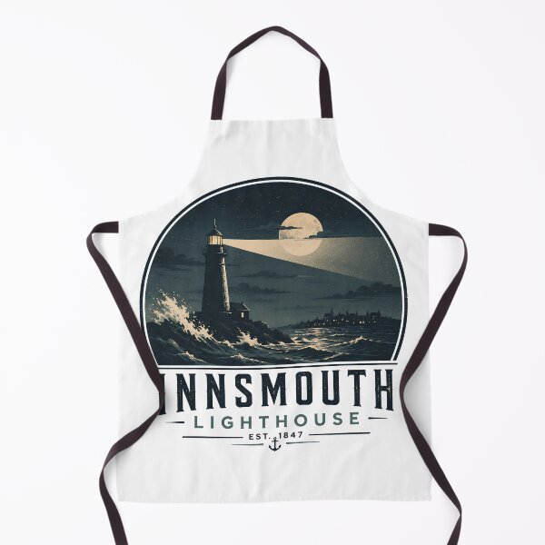 Item preview, Innsmouth Lighthouse Vintage Coastal Badge | Lovecraft Horror Harbor Design designed and sold by Extravanganzza.