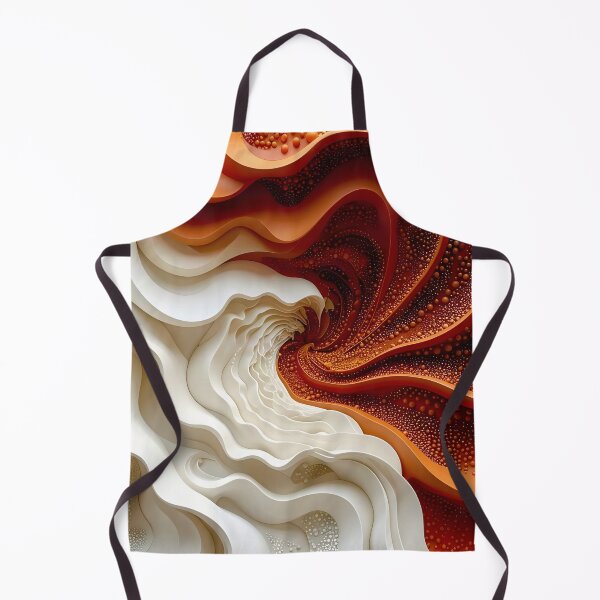 Item preview, Dynamic Swirls of Color in Copper and White designed and sold by Vicky Brago-Mitchell®.