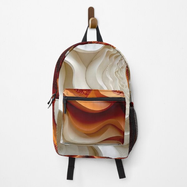 Item preview, Dynamic Swirls of Color in Copper and White designed and sold by Vicky Brago-Mitchell®.