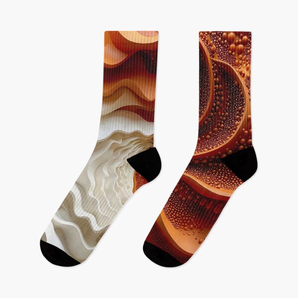 Item preview, Dynamic Swirls of Color in Copper and White designed and sold by Vicky Brago-Mitchell®.