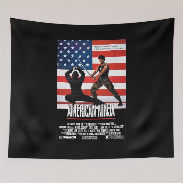 Item preview, American Ninja 1985 Retro Movie Poster Art designed and sold by Inkirra.
