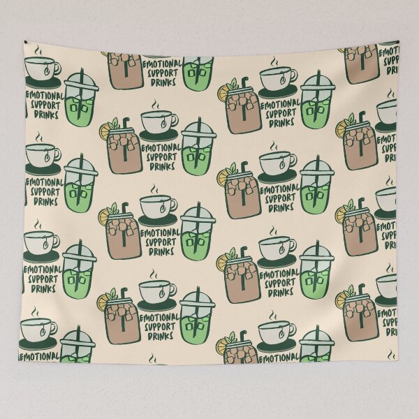 Item preview, emotional support beverages designed and sold by codename.stickyhand .
