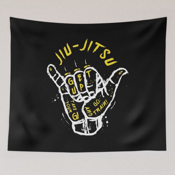Item preview, Jiu-Jitsu Shaka Get Up and Train BJJ Art designed and sold by Inkirra.