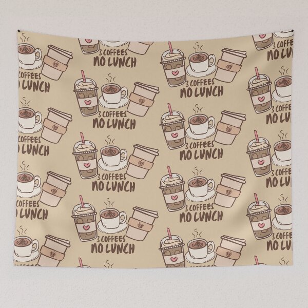Item preview, 3 coffees no lunch  designed and sold by codename.stickyhand .