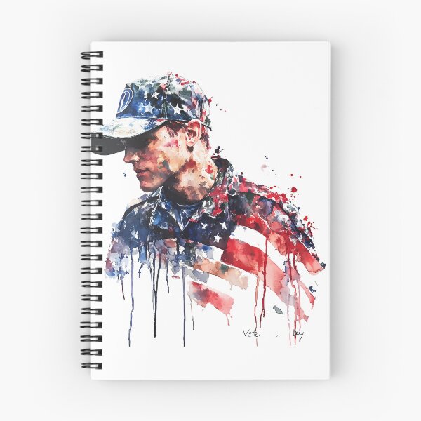 Item preview, Artistic Soldier Portrait with Flag designed and sold by Chris Art Printing.