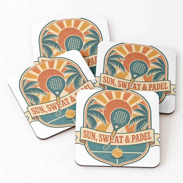 Item preview, Sun Sweat and Padel Retro Summer Badge designed and sold by BoosterShop.