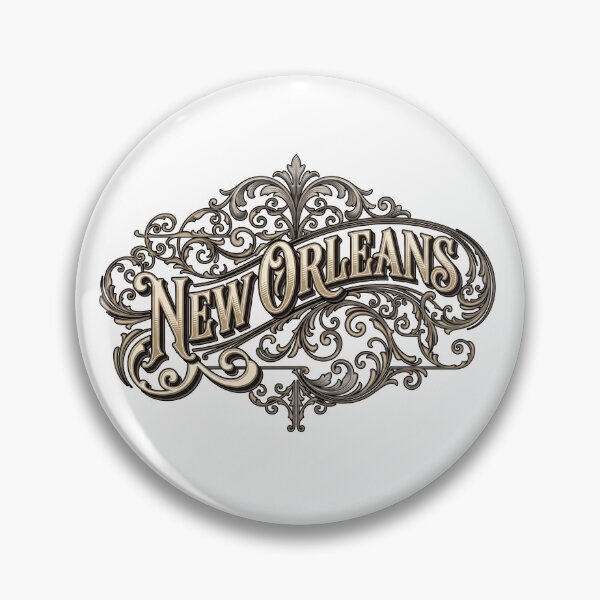 Item preview, New Orleans Vintage Ornamental Typography designed and sold by castillomiami.