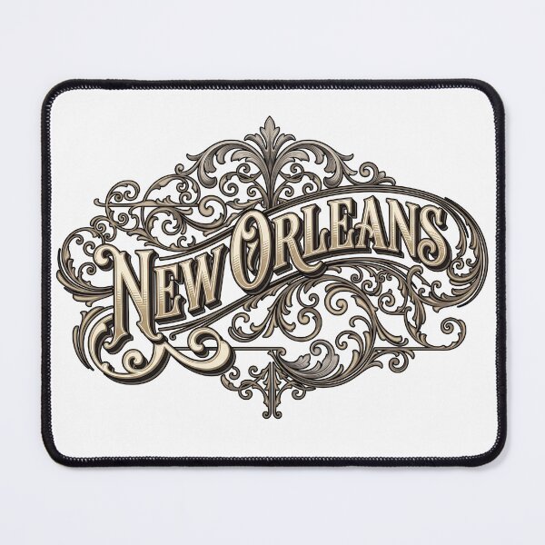 Item preview, New Orleans Vintage Ornamental Typography designed and sold by castillomiami.