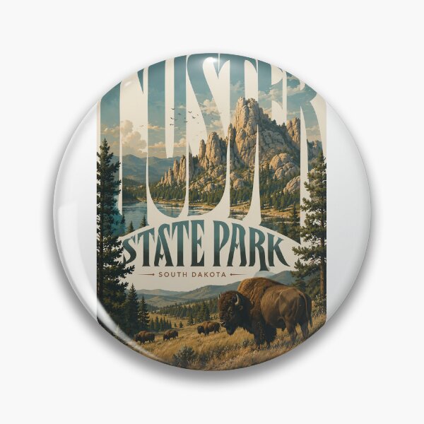 Item preview, Custer State Park Black Hills South Dakota Bison Landscape designed and sold by Aryabek.