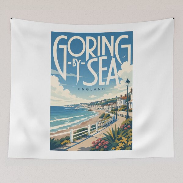 Item preview, Goring-by-Sea Sussex England Seafront and Coastal Promenade designed and sold by Aryabek.