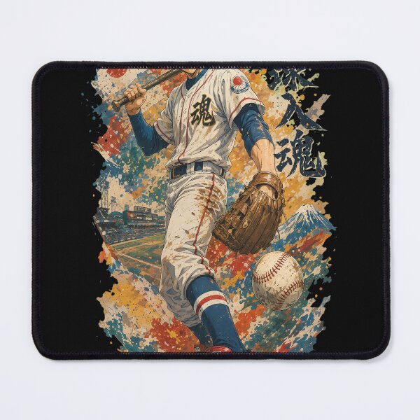 Item preview, Japanese Anime Baseball Player Splatter Art designed and sold by Inkirra.
